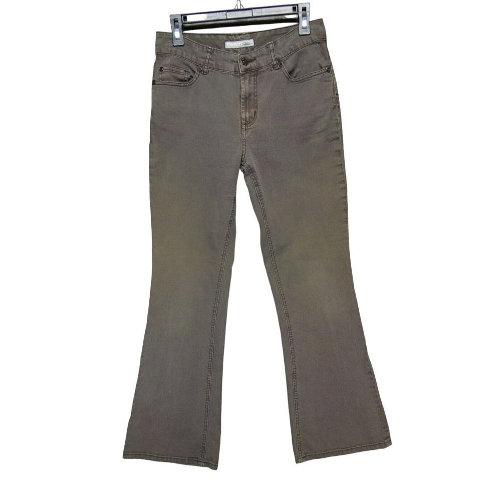 Chico'S Platinum Jeans Size 0 Reg S/4 Charm‎ Jeans Bootcut Flare Brown